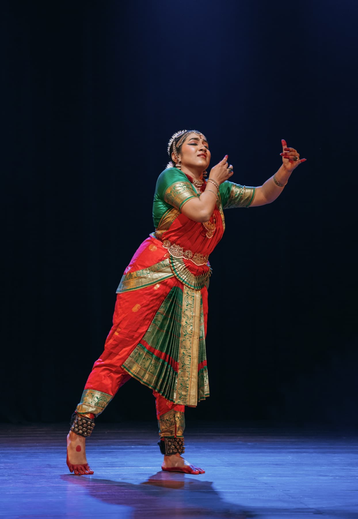 A Bharatanatyam performance at Anura Academy of Performing Arts