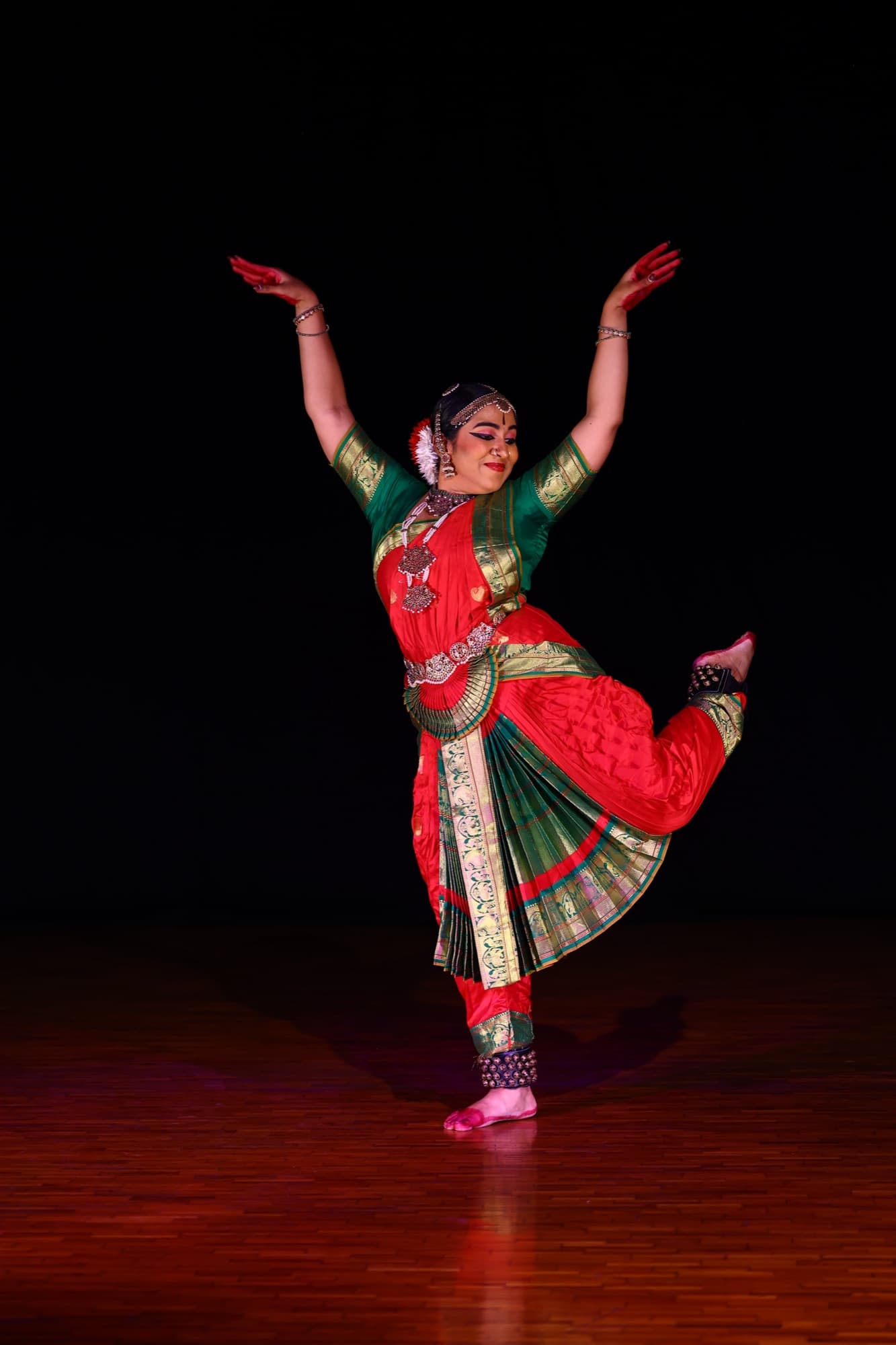 A scene from the Bharatanatyam production Amba